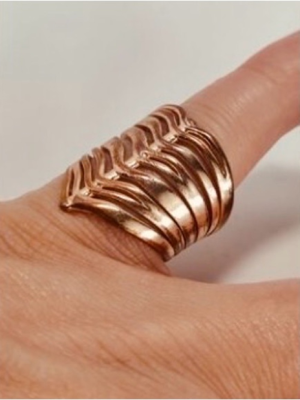 Kendra Scott Rose Gold Western Adjustable Statement Ring One Size